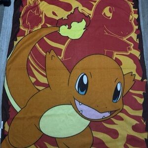 Charmander Fleece Blanket Northwest Pokémon Brown Orange 37x46
